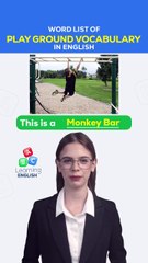 Learn the PLAY GROUND VOCABULARY in English #shorts #abclearningenglish1 #englishshorts #playgroundvocabulary