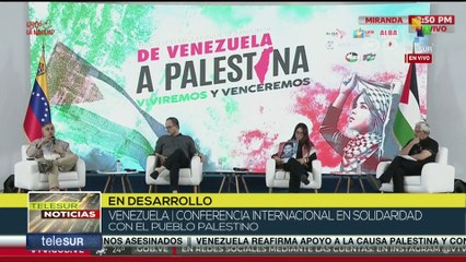 Venezuela se solidariza con el pueblo palestino