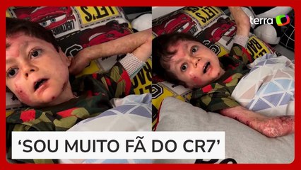 Menino Gui se emociona ao saber que está concorrendo em premiação da Fifa