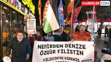 Filistin Destek Yürüyüşü: 'İsrail ile Ticaret Kesilsin'
