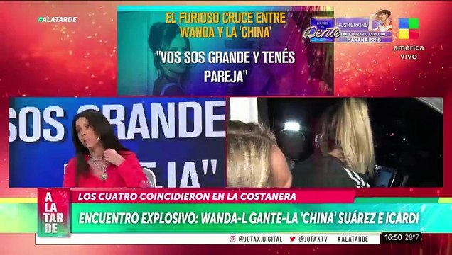 Mauro Icardi y la China Suárez a los besos tras el encuentro con Wanda Nara