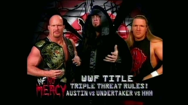 Stone Cold Steve Austin vs Undertaker vs Triple H WWF Title Triple Threat Match No Mercy UK 16/5/99