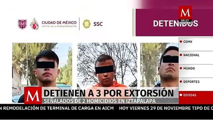 Caen 'El Pumita', 'Mozko' y 'El Cabezas', extorsionadores que mataron en tortillería de Iztapalapa