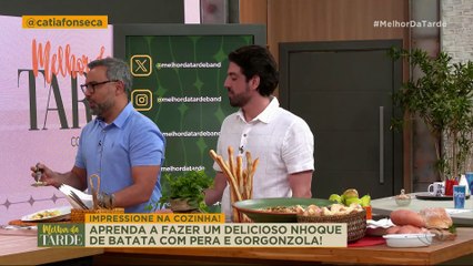 Aprenda delicioso nhoque de batata com pera e gorgonzola | Melhor da Tarde
