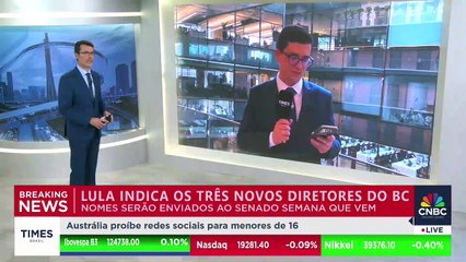 BREAKING NEWS: Lula indica três novos diretores para o Banco Central