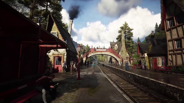 First-Person Walk To Hogwarts Castle ｜ Harry Potter 4K Music & Ambience ｜ Hogwarts Legacy