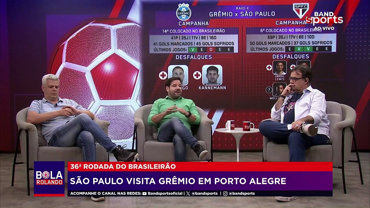 SÃO PAULO VISITA O GRÊMIO NO BRASILEIRÃO: GUSTAVO FURTADO TRAZ INFORMAÇÃO EXCLUSIVA | BOLA ROLANDO