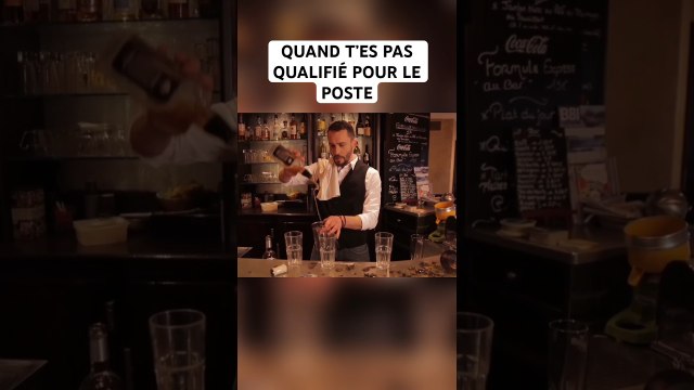 QUAND T’ES PAS QUALIFIÉ POUR LE POSTE 😂 ! #blablou #humour #film #sketch #cocktail #ibiza #dubai