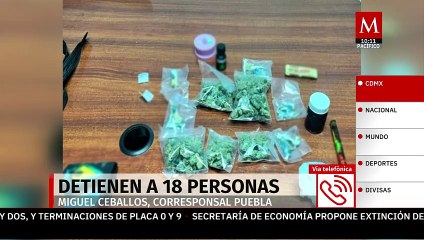 Caen 18 personas en operativos en Puebla; uno se había fugado del penal de San Miguel