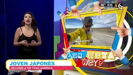Joven japonés recorre a pie toda América