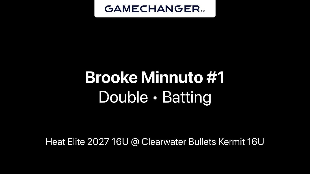 Brooke Minnuto Double @ Clearwater Bullets Kermit 16U