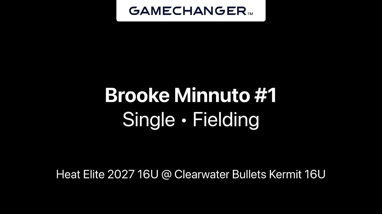 Brooke Minnuto Single @ Clearwater Bullets Kermit 16U