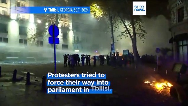 Over 100 protesters arrested in Georgia during second night of unrest