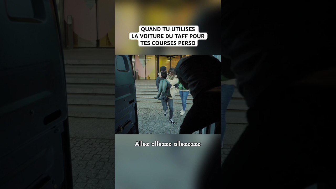 QUAND TU UTILISES LA VOITURE DE LA SOCIÉTÉ POUR TES COURSES PERSO 😂 #blablou #humour #drole #sketch