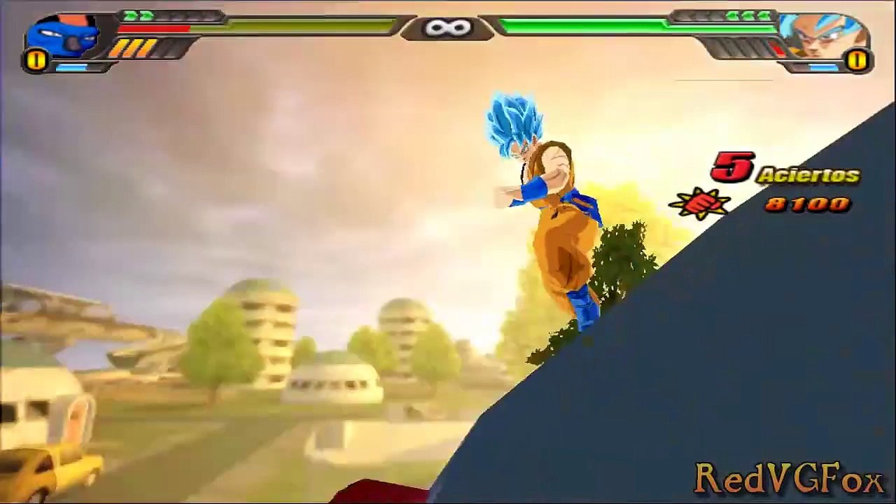 Sorbet VS Super Saiyan Blue Goku - Dragon Ball Z; Tenkaichi 4 (MOD)