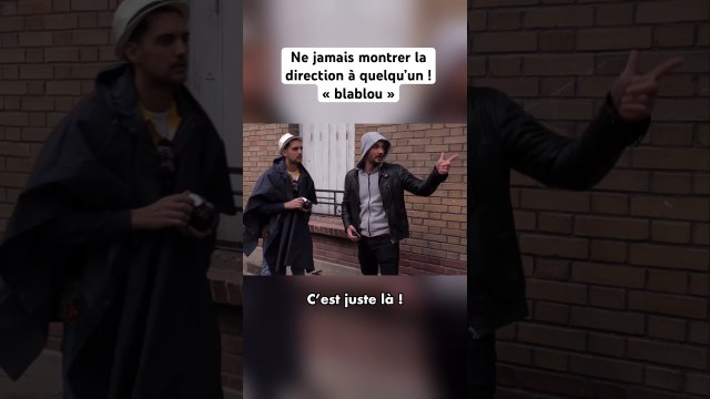 Ne jamais montrer la direction à quelqu’un ! 😂￼ #blablou #humour #drole #fakegun #film #sketch