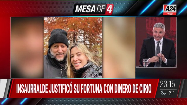 🔴 INSAURRALDE ATRIBUYÓ SU PATRIMONIO A JESICA CIRIO