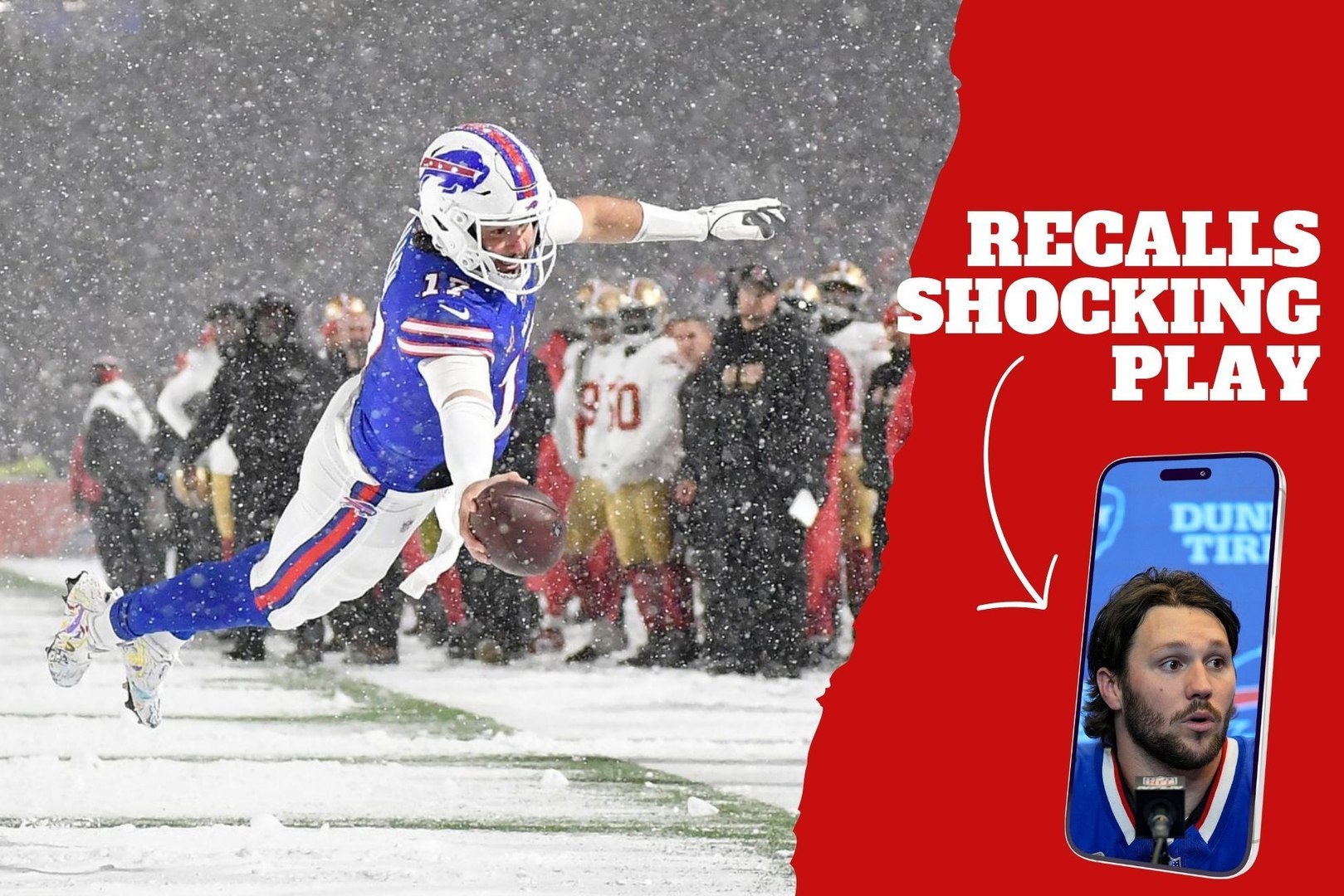 Josh Allen breaks down how he was able to score an spectacular snow-game touchdown in Buffalo