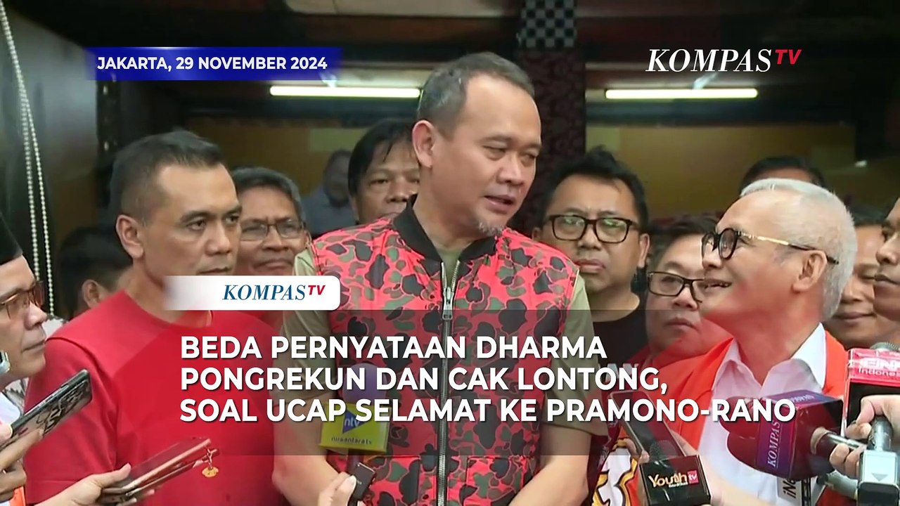 Beda PernyataanDharma Pongrekun dan Cak Lontong, soal UcapSelamat ke Pramono-Rano