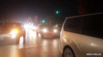 Le immagini dei ribelli che festeggiano nelle strade di Aleppo