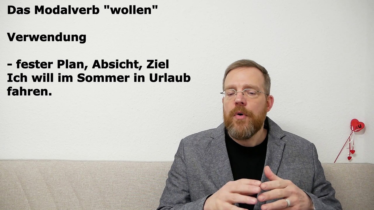 Grammatik für die Grundstufe A1-B1 – Teil 009 – das Modalverb „wollen“