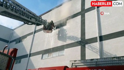 Bursa'da Mobilya Fabrikasında Yangın