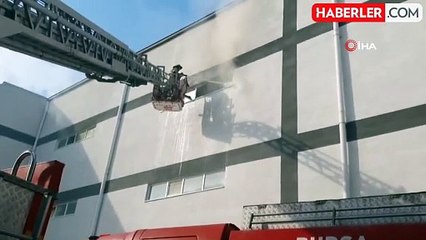 Bursa'da Mobilya Fabrikasında Yangın