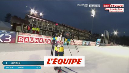 La Suède s'adjuge le relais mixte simple, la France deuxième - Biathlon - CM