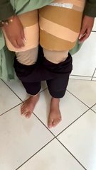 "Mula" é presa com quase R$ 1 milhão em haxixe escondido no corpo na PR-323, em Tapejara