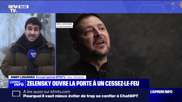 Ukraine: la population soutient le projet de cessez-le-feu de Volodymyr Zelensky