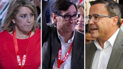 Reacciones en el Congreso del PSOE a los mensajes de Lobato