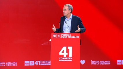 Zapatero dice que el feminismo es "lo mejor que le ha pasado a la evolución de la historia"