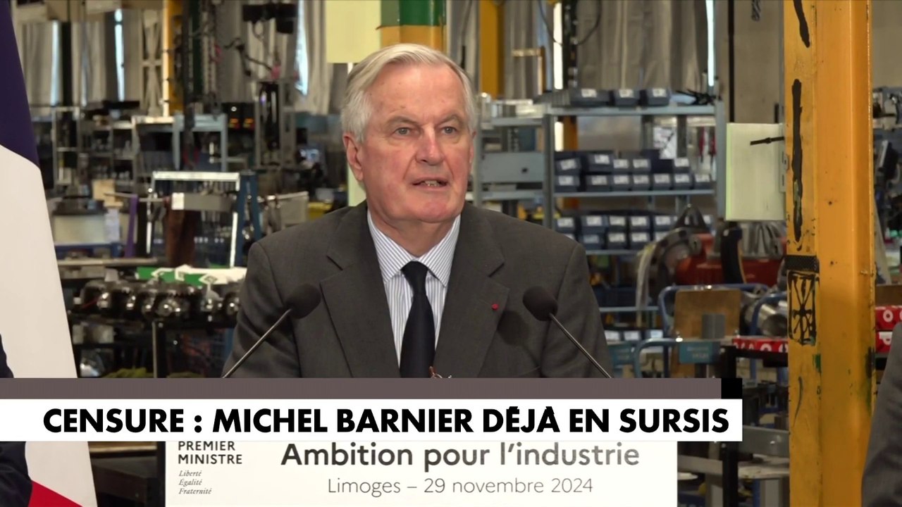 Censure : Michel Barnier déjà en sursis