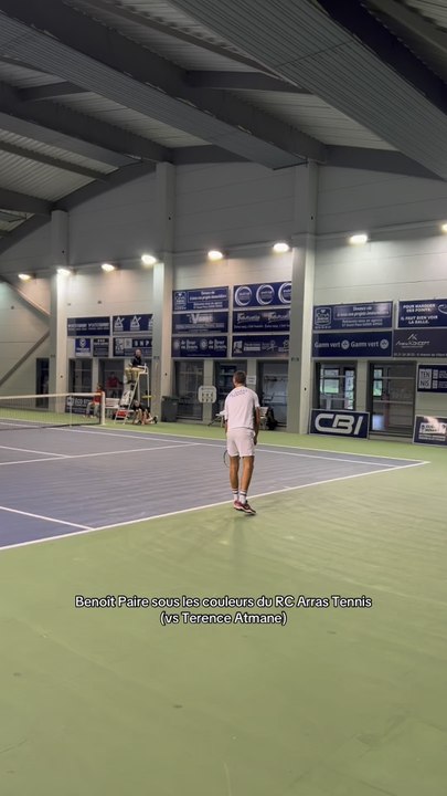 Benoît Paire sous les couleurs du RC Arras Tennis (PRO B)