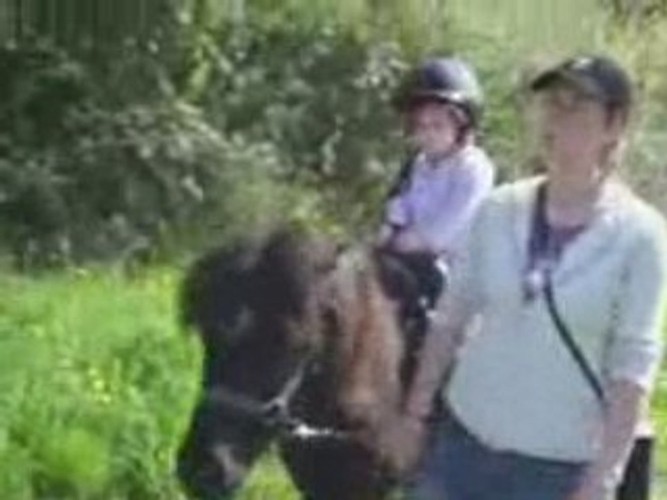 1ère balade en selle western.