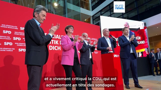 Scholz et le SPD lancent une offensive pour les élections législatives anticipées