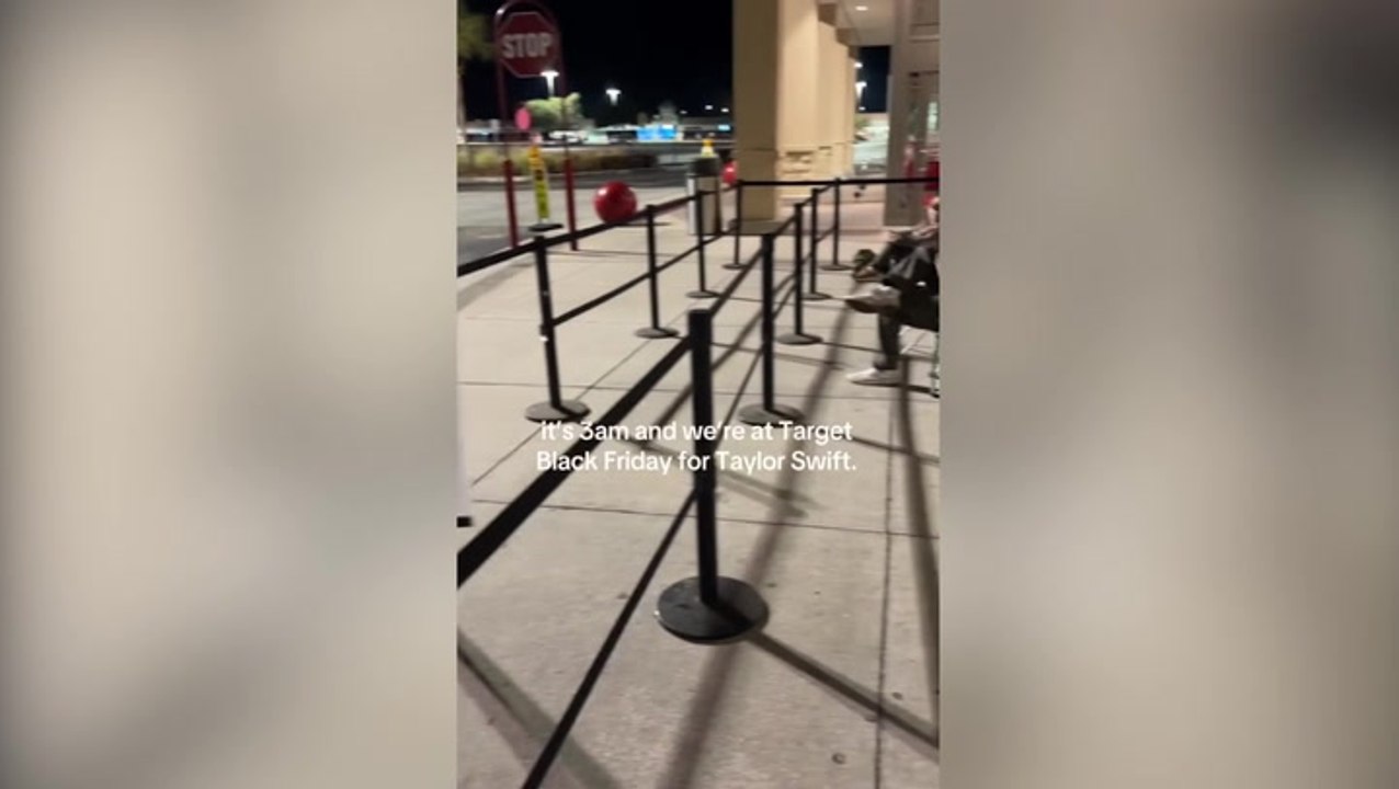 Taylor Swift fans camp outside Target in darkness for Black Friday Eras Tour memorabilia