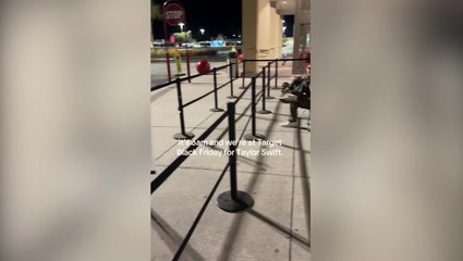 Taylor Swift fans camp outside Target in darkness for Black Friday Eras Tour memorabilia