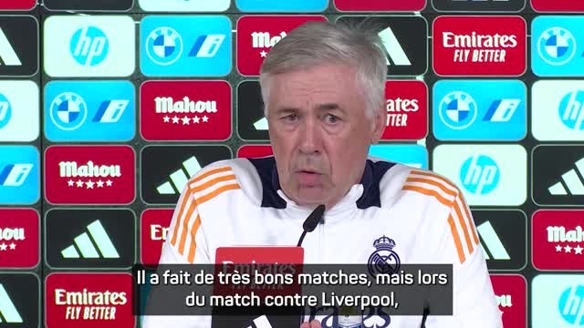 Real Madrid - Ancelotti : “Kylian Mbappé n'est pas en train de sombrer, il est conscient qu'il doit faire mieux”