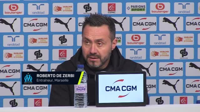 Marseille - De Zerbi : “Monaco est une équipe forte, l'une des plus fortes du championnat”