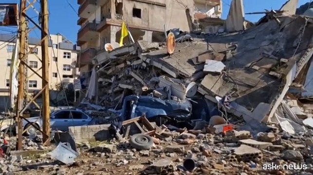 Il rientro degli sfollati libanesi a Nabatiyeh, fra le macerie