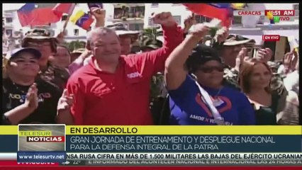 Venezuela desarrolla jornada de entrenamiento para la defensa del país
