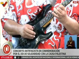 Caracas | Realizan concierto antifascista en en solidaridad con Palestina