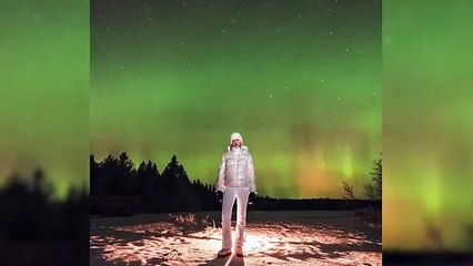 Chiara Ferragni, impresionada por las auroras boreales en su viaje familiar a Laponia