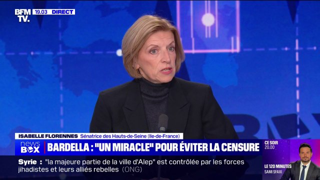 Menace de censure du gouvernement: Isabelle Florennes, sénatrice des Hauts-de-Seine, se demande ce que cherche le Rassemblement national