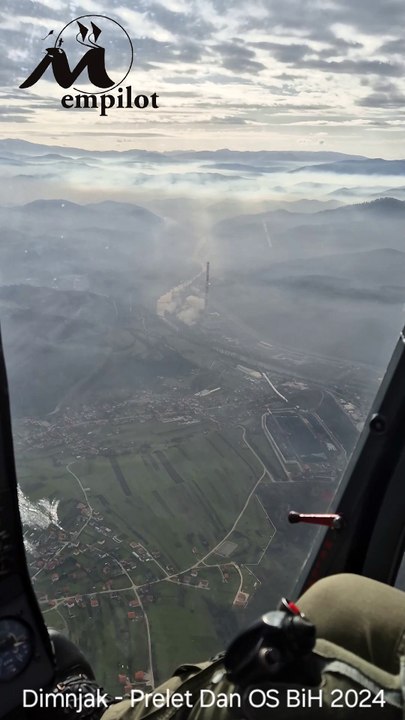 emGAZELA H-45 (SA342) Soko - Dimnjak Čatići Kakanj Prelet Dan OS BiH S24+ 2024