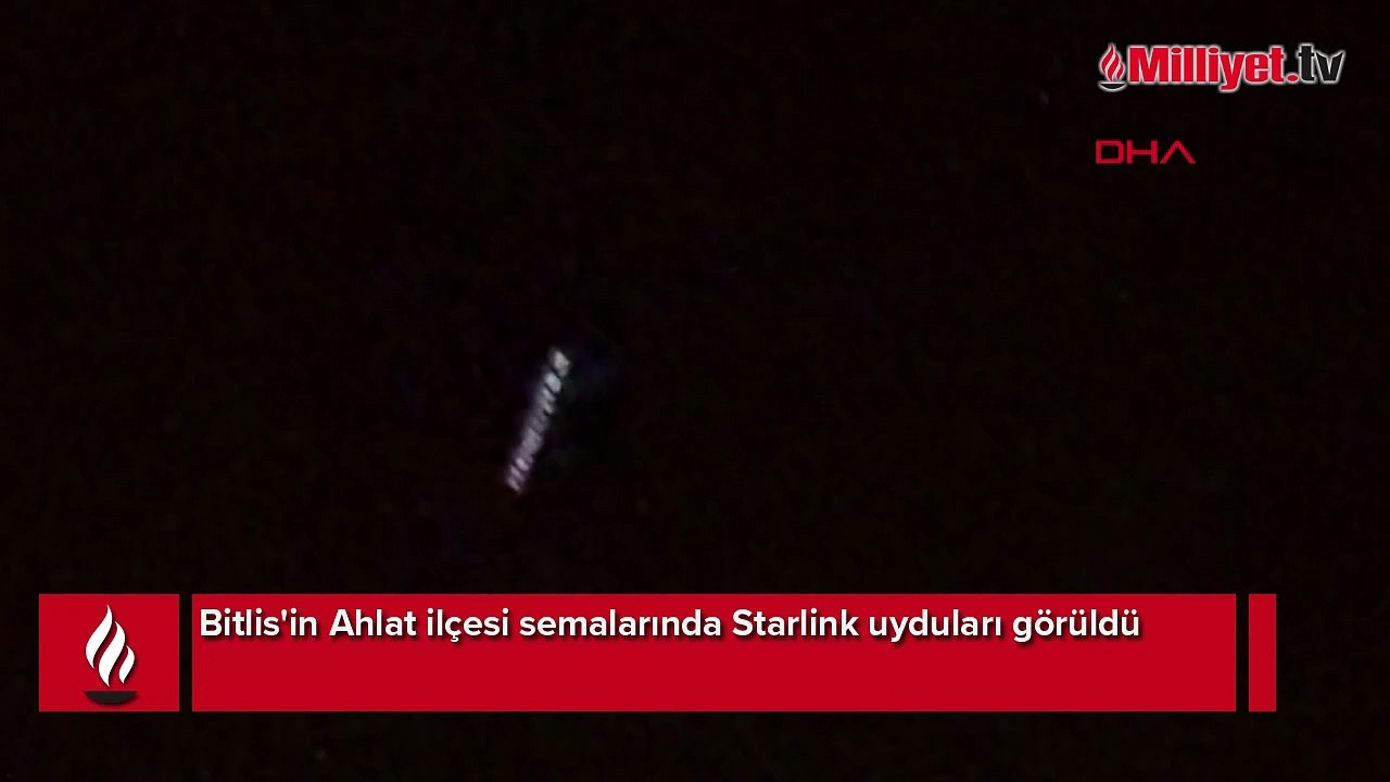Bitlis semalarında Starlink uyduları görüldü