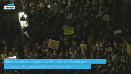 Segunda gran manifestación contra Mazón en Valencia