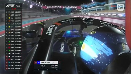 Colapinto larga desde el puesto 19 tras una difícil clasificación en el Gran Premio de Qatar