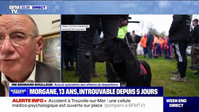 Disparition de Morgane: Bernard Boulloud, avocat spécialiste des disparitions, recommande d'étendre les recherches sur le plan national